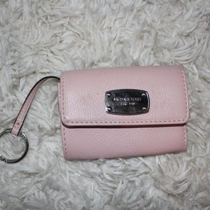 MICHAEL KORS PINK KEYCHAIN WALLET